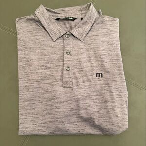 Travis Mathew Golf Polo Men’s XL Purple Heathered Color
